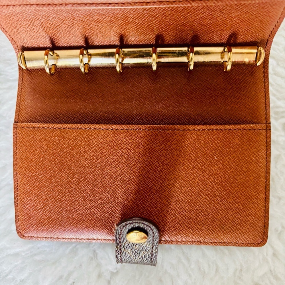 Louis Vuitton Brown Monogram Leather Vintage PM Agenda Cover - Picture 15 of 16